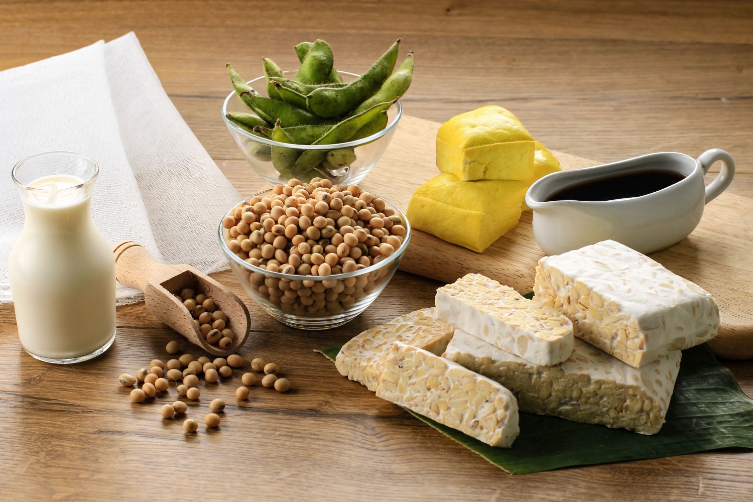 soy in many different forms